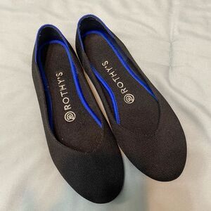 Rothy's Black and Blue Women's Flats Size 7.5